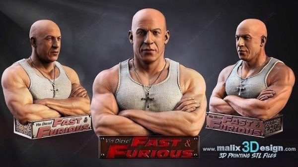 Vin Diesel Bust
