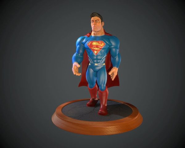 Superman Full Figure Catoon Style