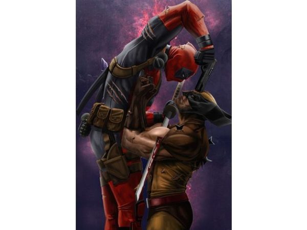 Wolverine Vs Deadpool High Def Split And Keyed