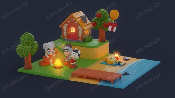 Animal Crossing Diorama Pre Supports