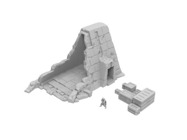 Imperial Terrain Ancient Ruins Store House And Crates